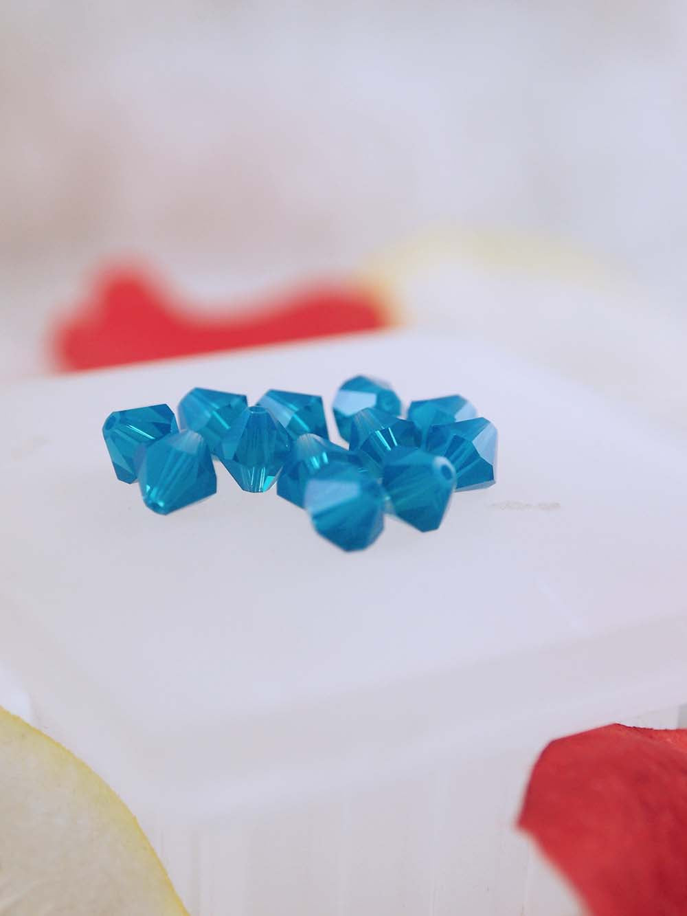 Swarovski Beads 5301 - 6mm - 12pc - Caribbean Blue Opal