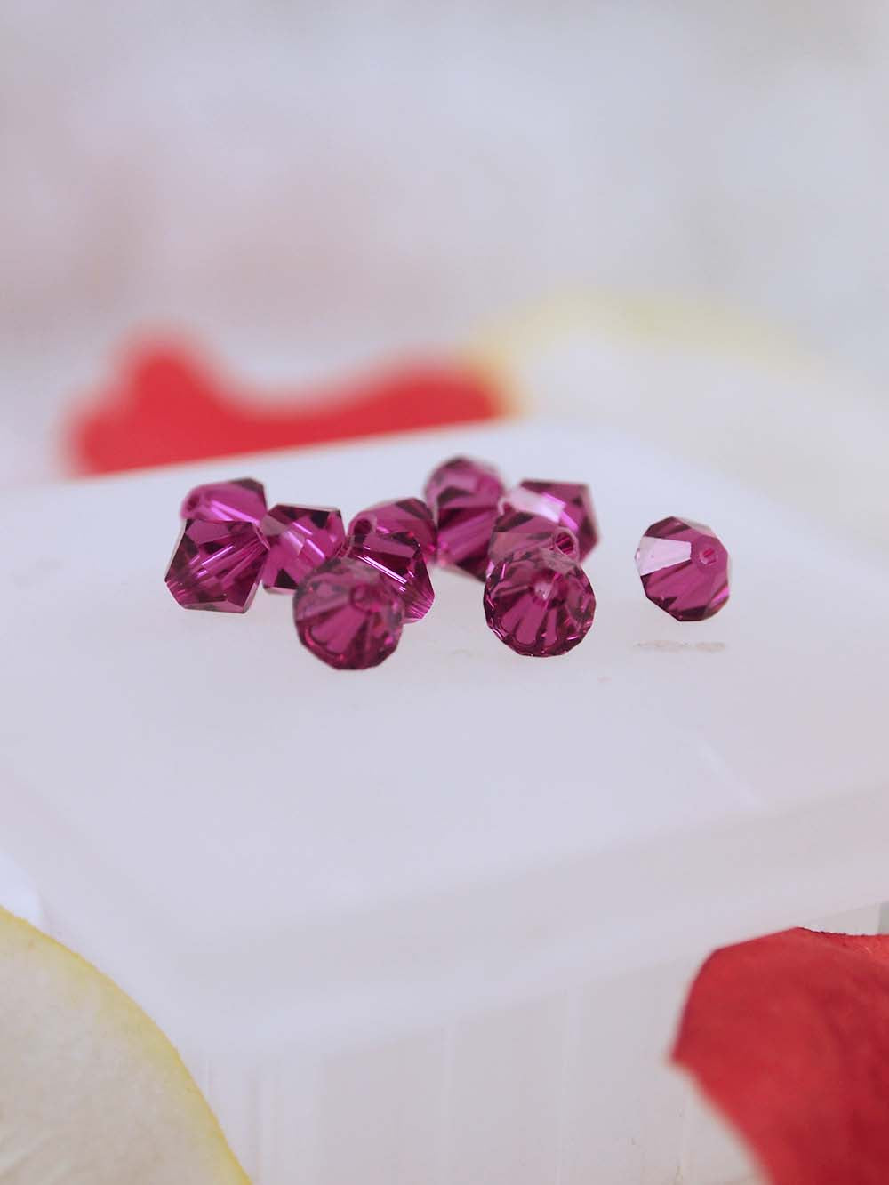 Swarovski Beads 5301 - 6mm - 12pc - Fuchsia