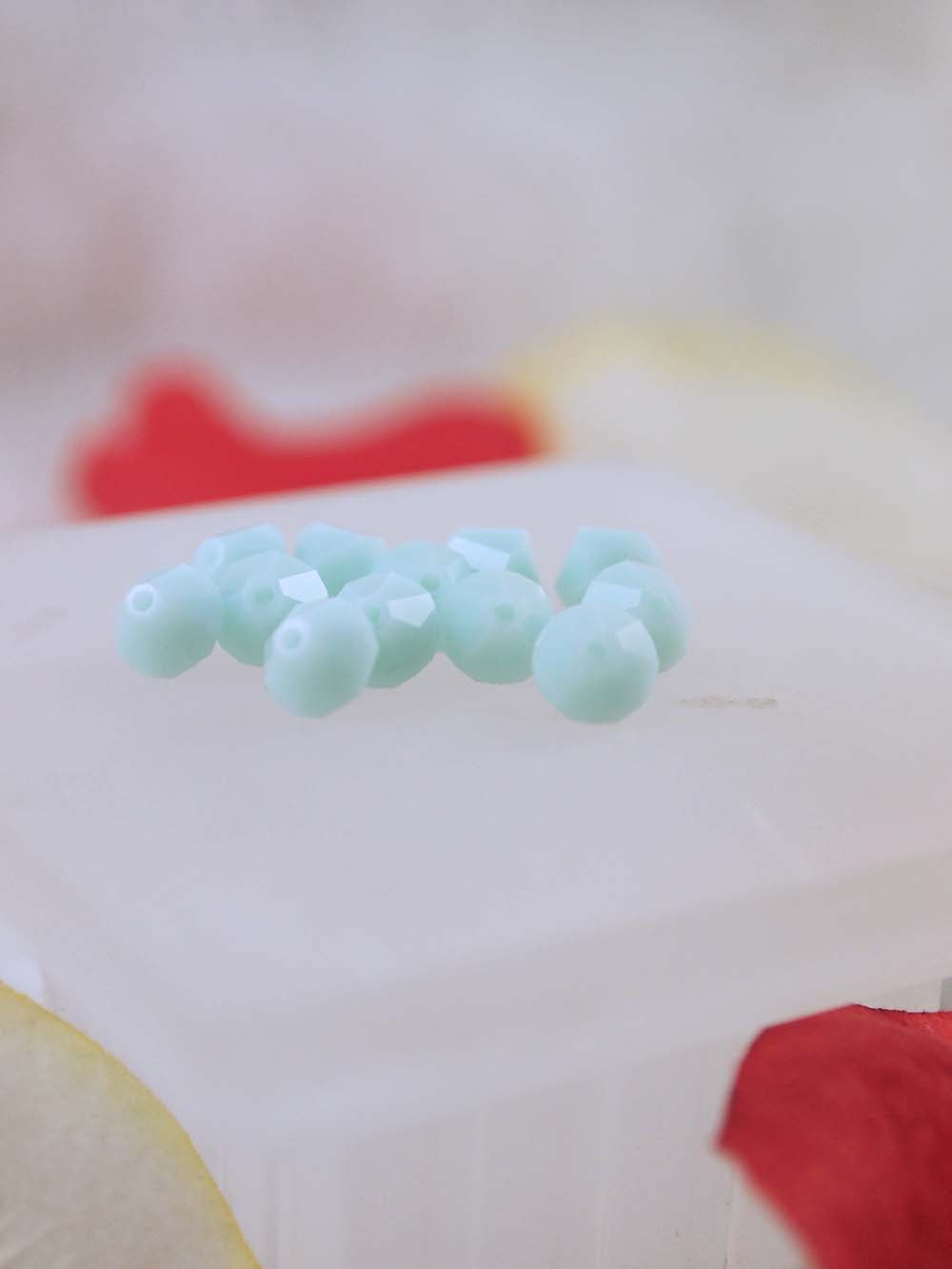 Swarovski Beads 5301 - 6mm - 12pc - Mint Alabaster