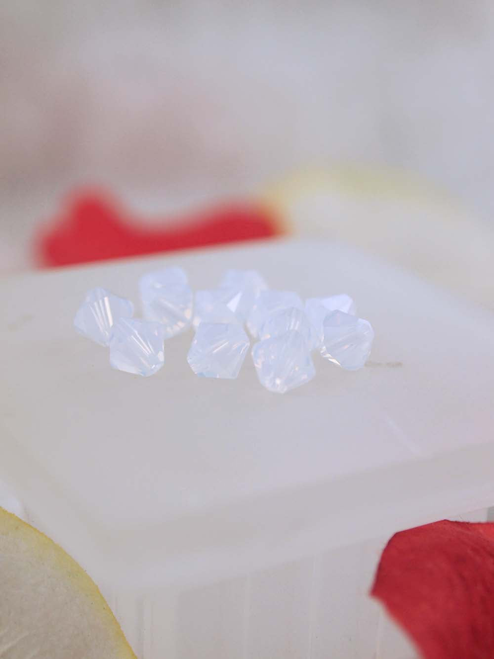 Swarovski Beads 5301 - 6mm - 12pc - White Opal
