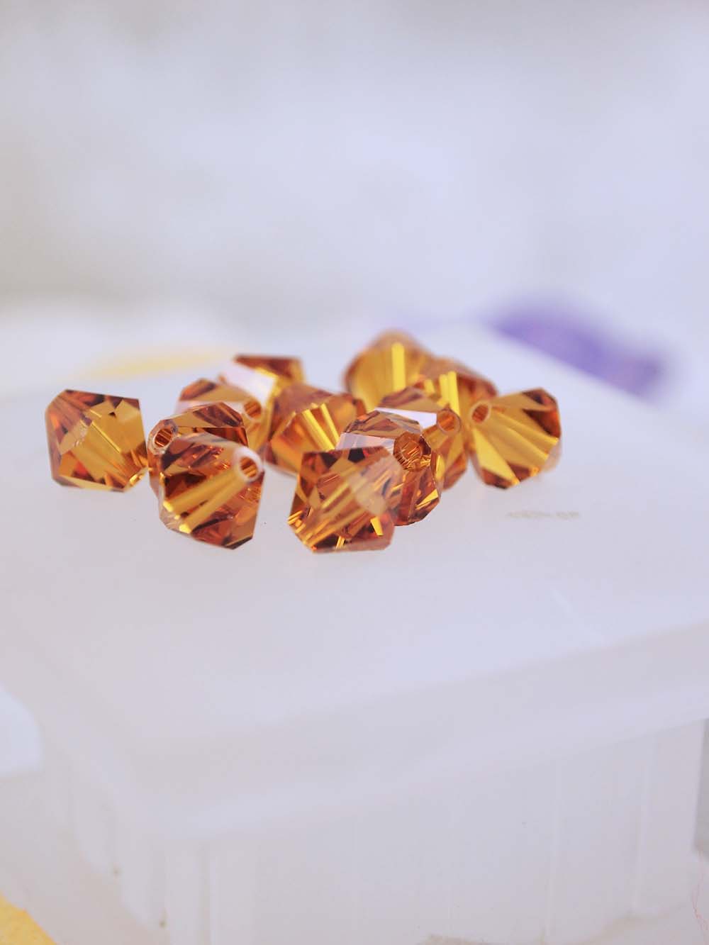 Swarovski Beads 5301 - 8mm - 12pc - Crystal Copper