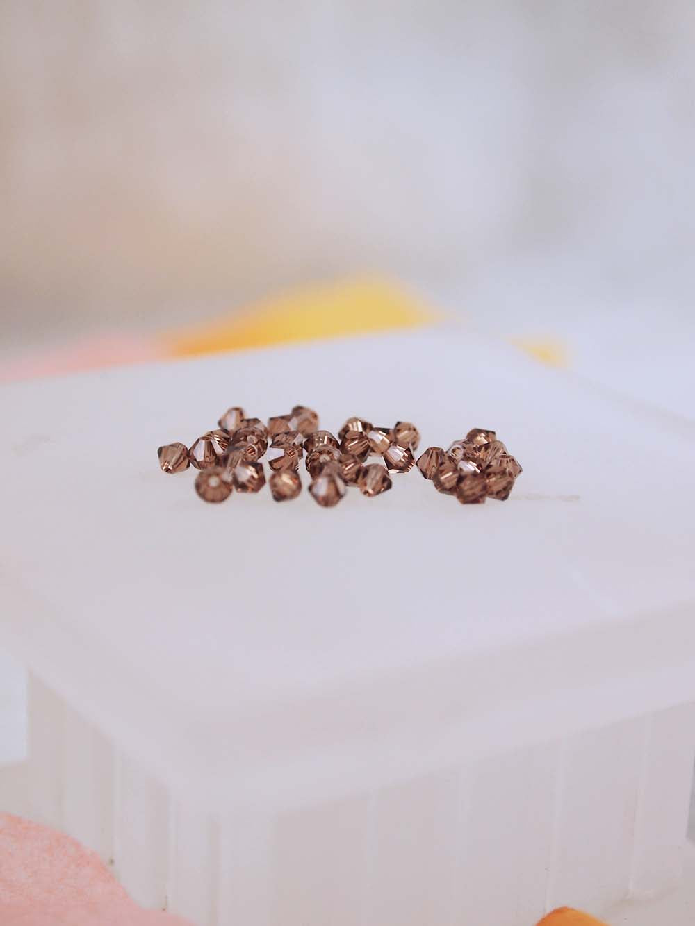 Swarovski Beads 5328 - 2mm - 36pc - Light Smoke Topaz