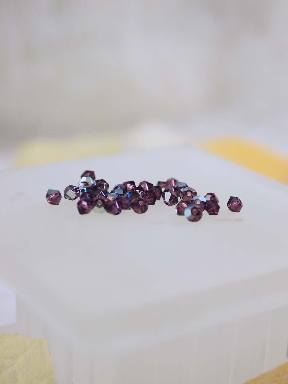 Swarovski Beads 5328 - 3mm - 36pc - Amethyst AB