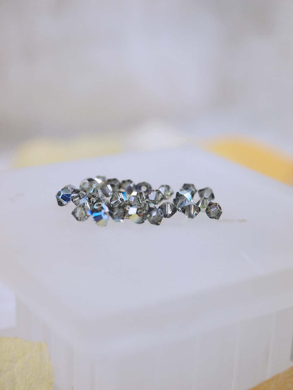 Swarovski Beads 5328 - 3mm - 36pc - Black Diamond AB