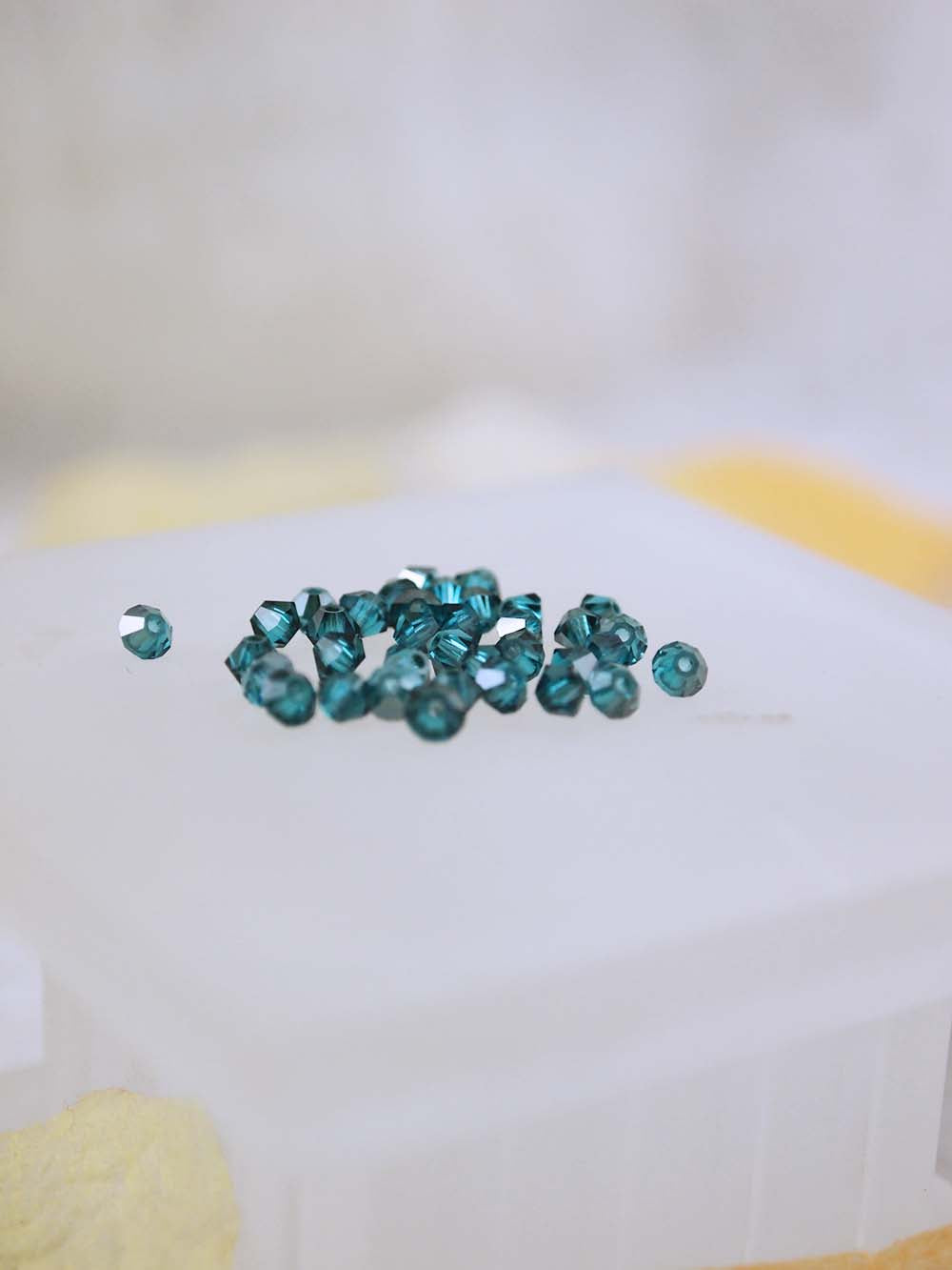 Swarovski Beads 5328 - 3mm - 36pc - Blue Zircon Satin