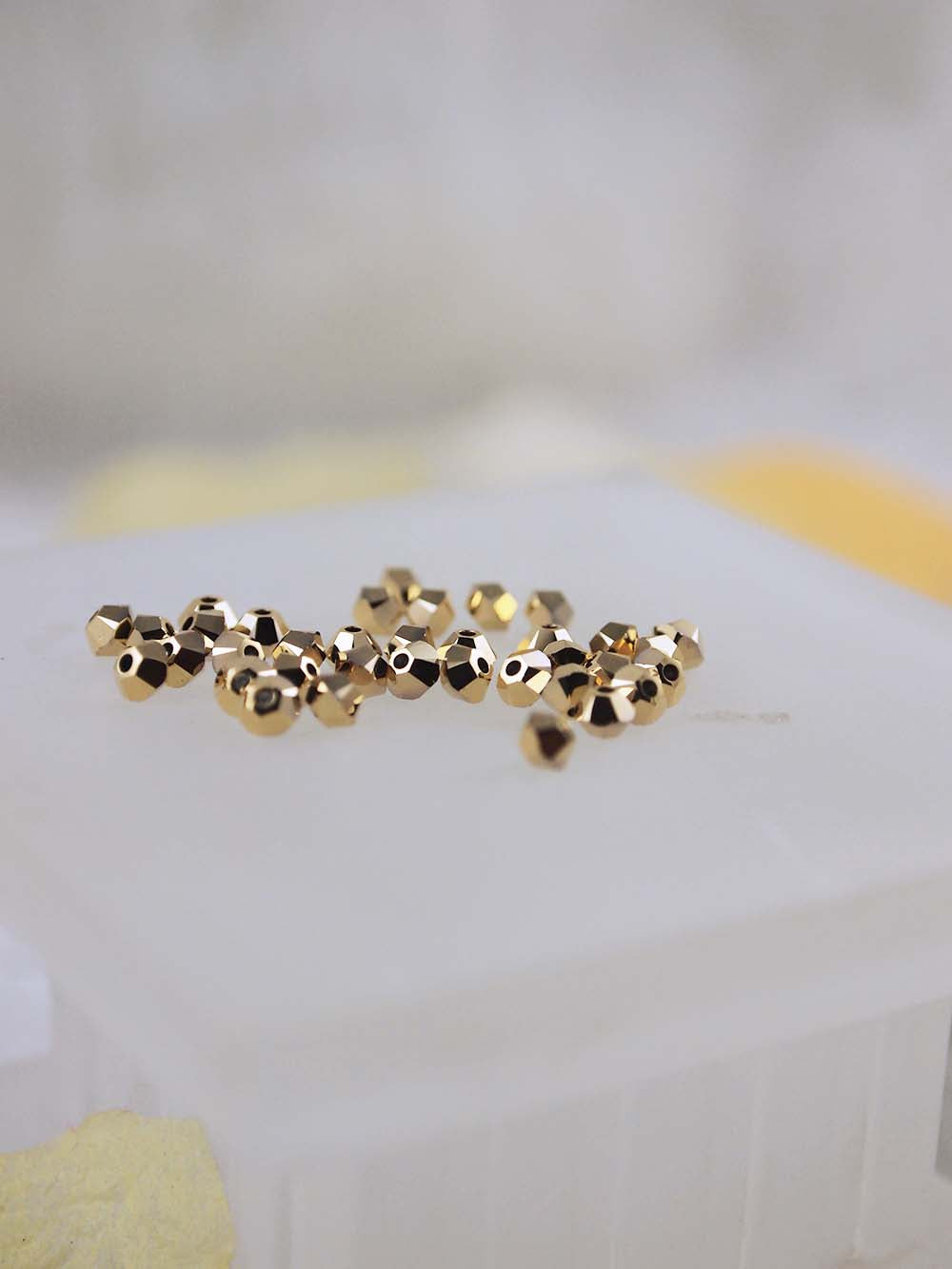 Swarovski Beads 5328 - 3mm - 36pc - Crystal Aurum 2X