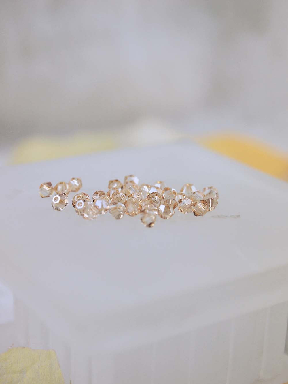 Swarovski Beads 5328 - 3mm - 36pc - Crystal Golden Shadow