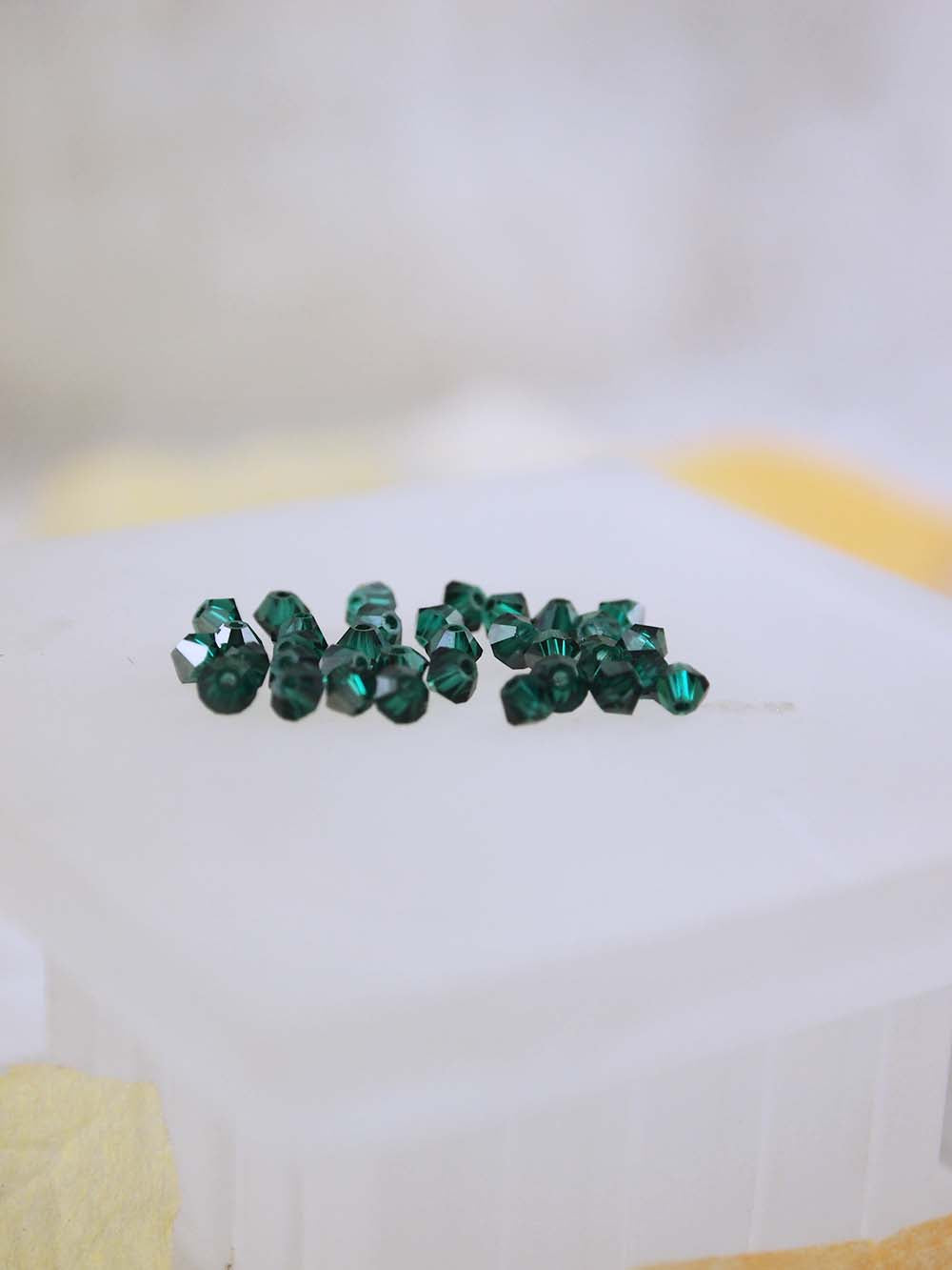 Swarovski Beads 5328 - 3mm - 36pc - Emerald Satin