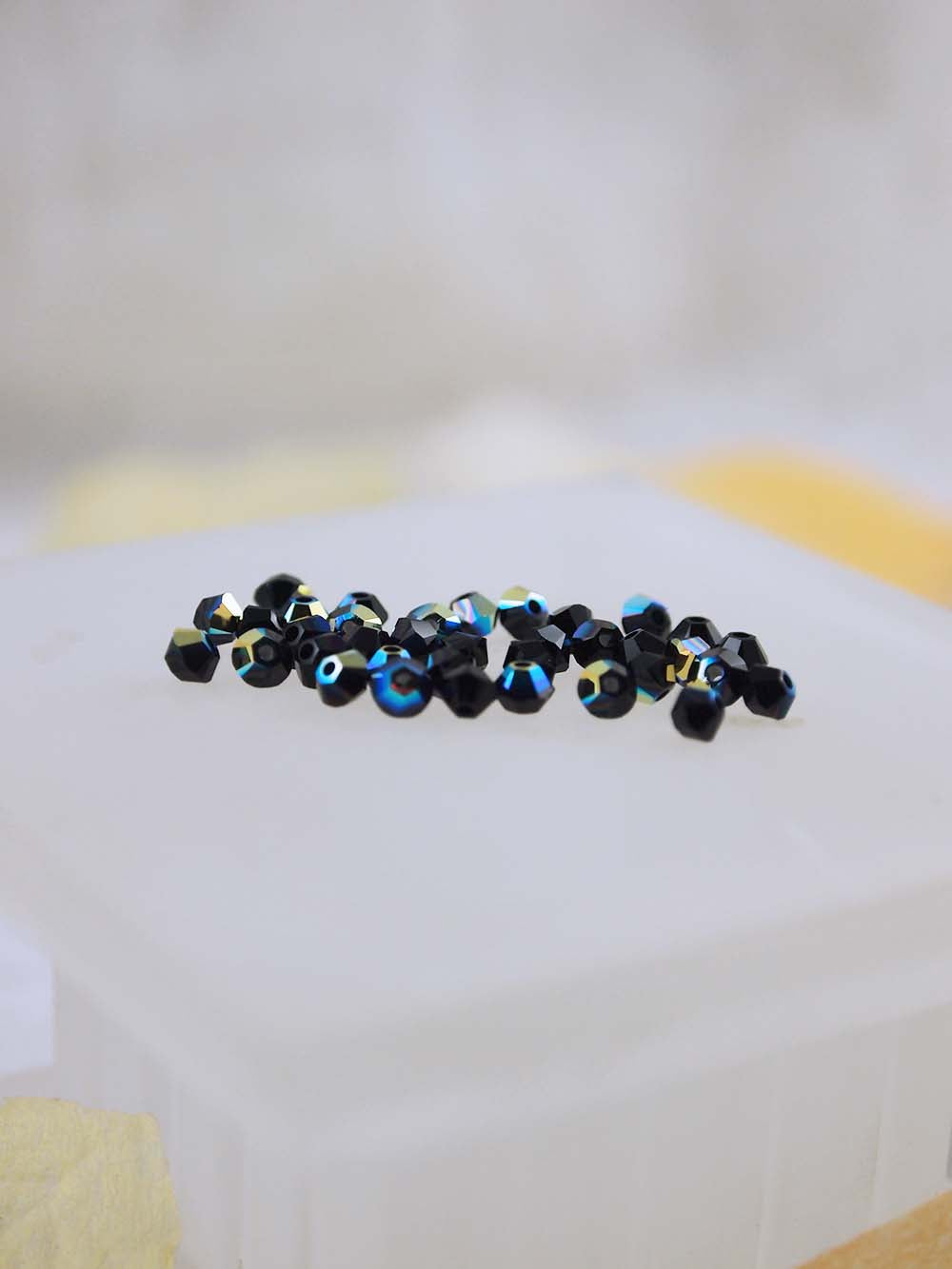 Swarovski Beads 5328 - 3mm - 36pc - Jet AB