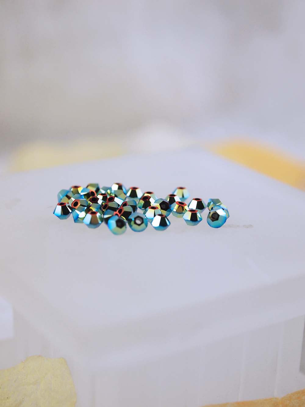 Swarovski Beads 5328 - 3mm - 36pc - Jet AB 2X