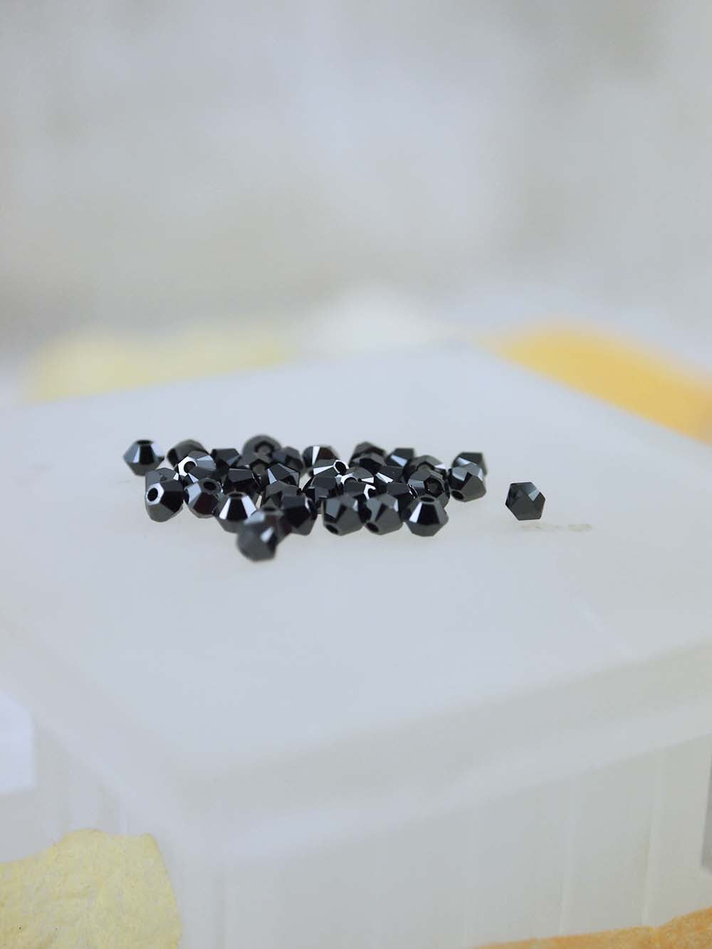 Swarovski Beads 5328 - 3mm - 36pc - Jet Hematite 2X