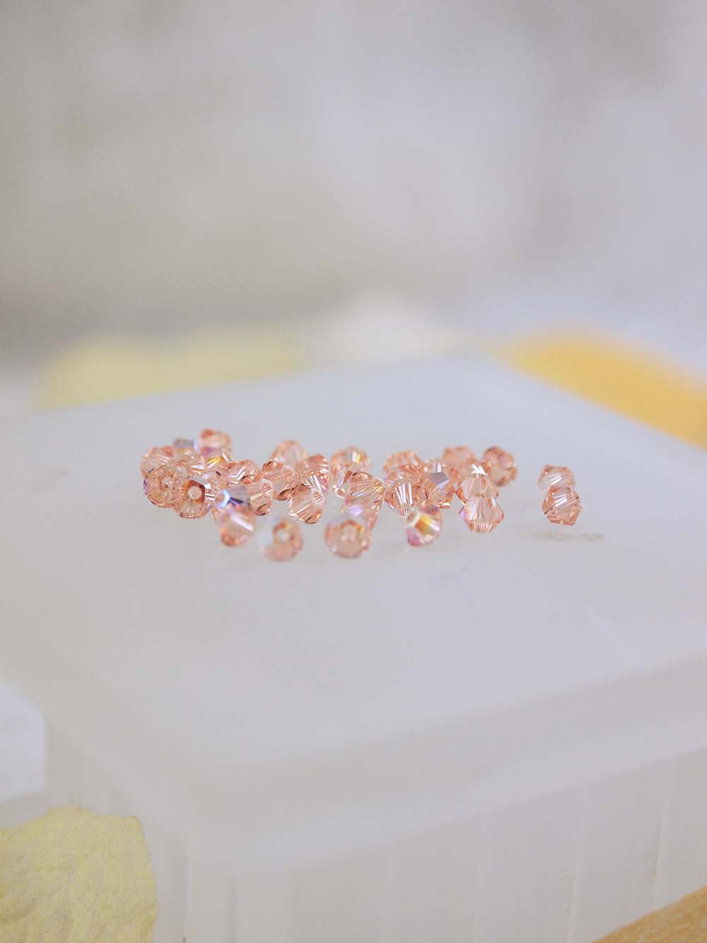Swarovski Beads 5328 - 3mm - 36pc - Light Peach AB