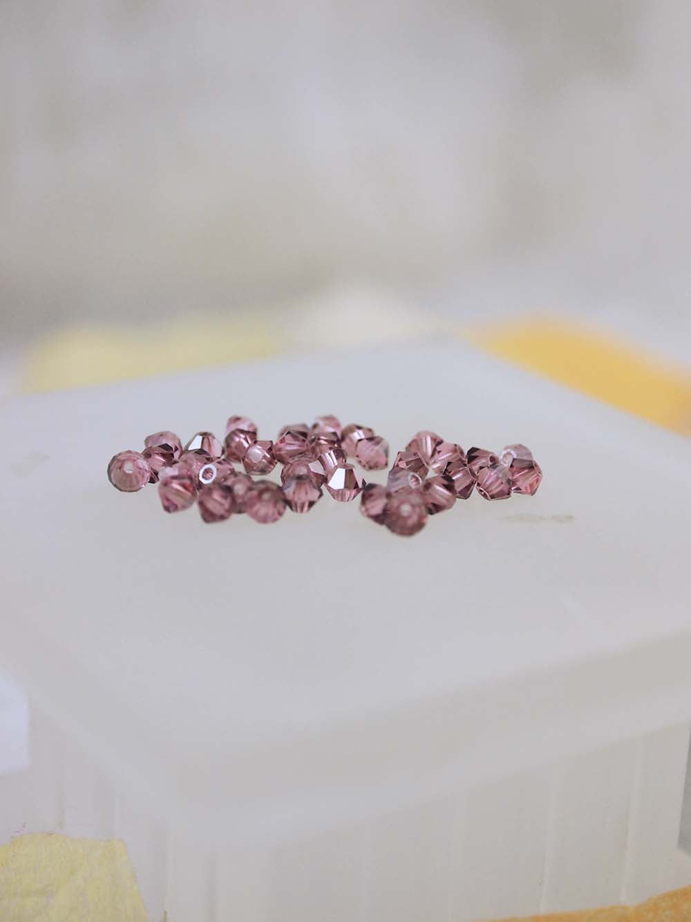 Swarovski Beads 5328 - 3mm - 36pc - Light Rose Satin