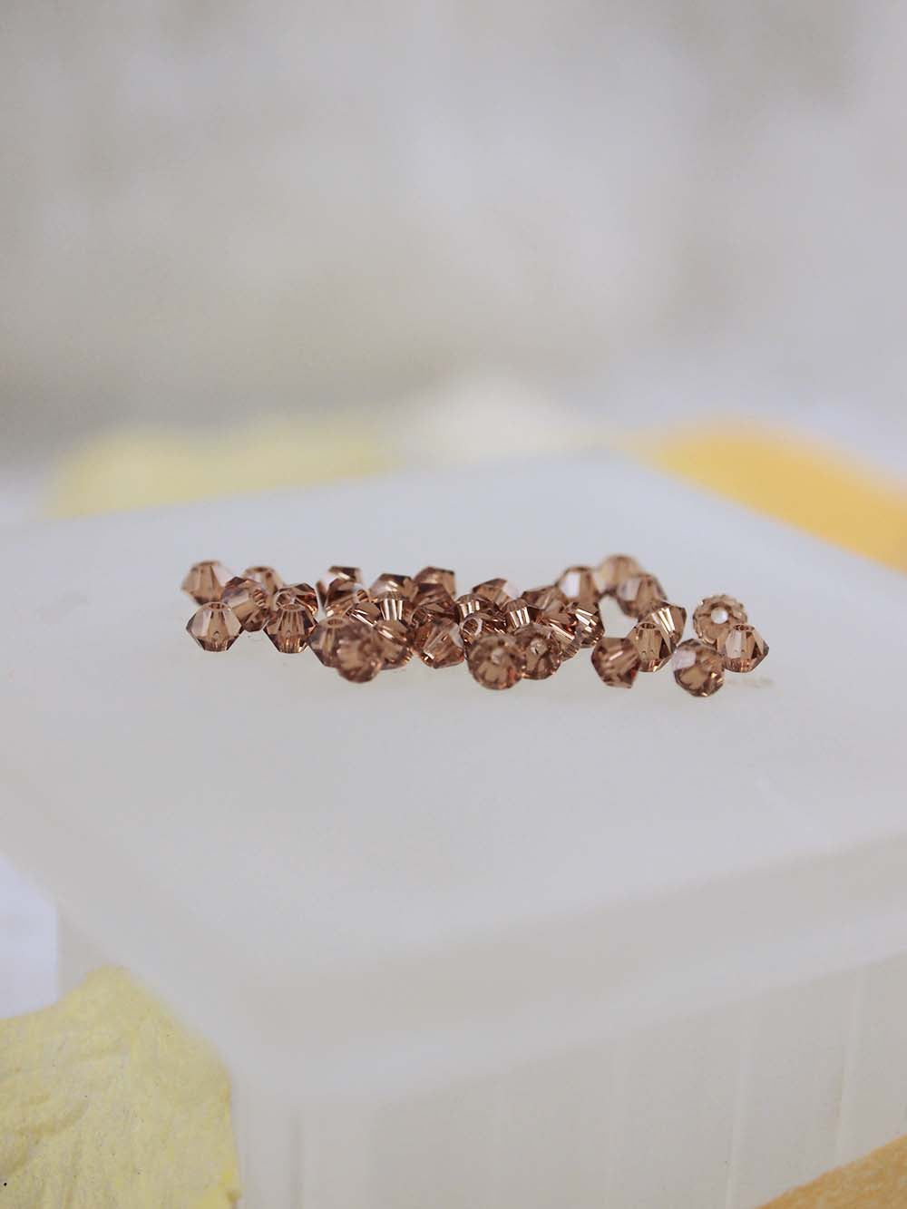 Swarovski Beads 5328 - 3mm - 36pc - Light Smoke Topaz