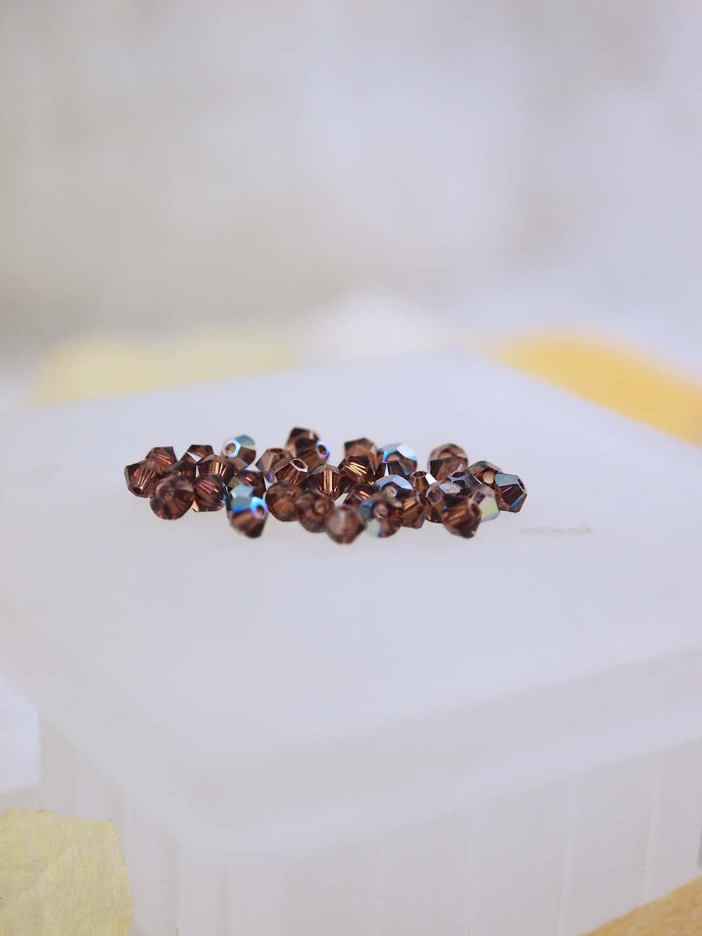 Swarovski Beads 5328 - 3mm - 36pc - Smoke Topaz AB