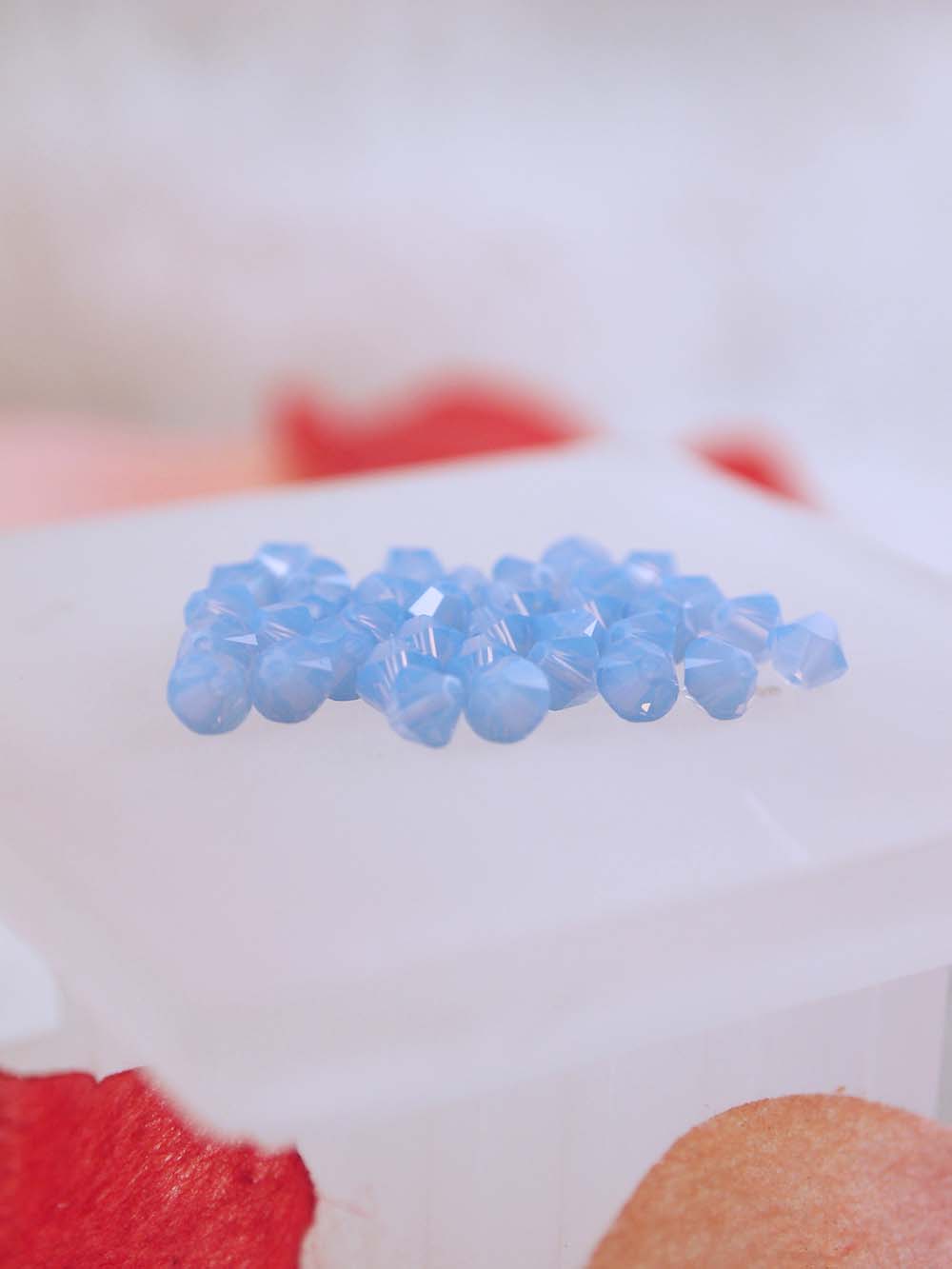 Swarovski Beads 5328 - 4mm - 36pc - Air Blue Opal