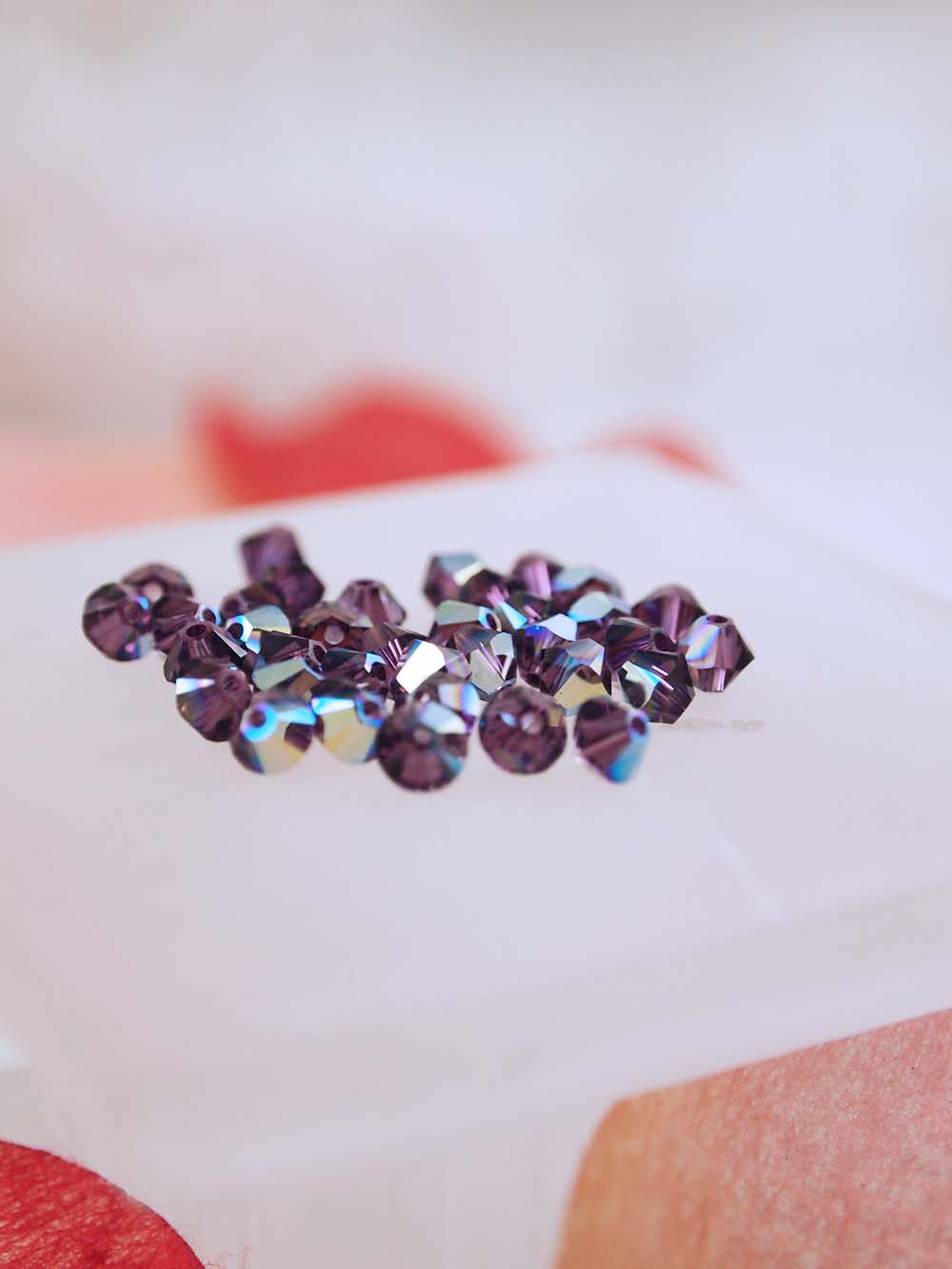 Swarovski Beads 5328 - 4mm - 36pc - Amethyst AB