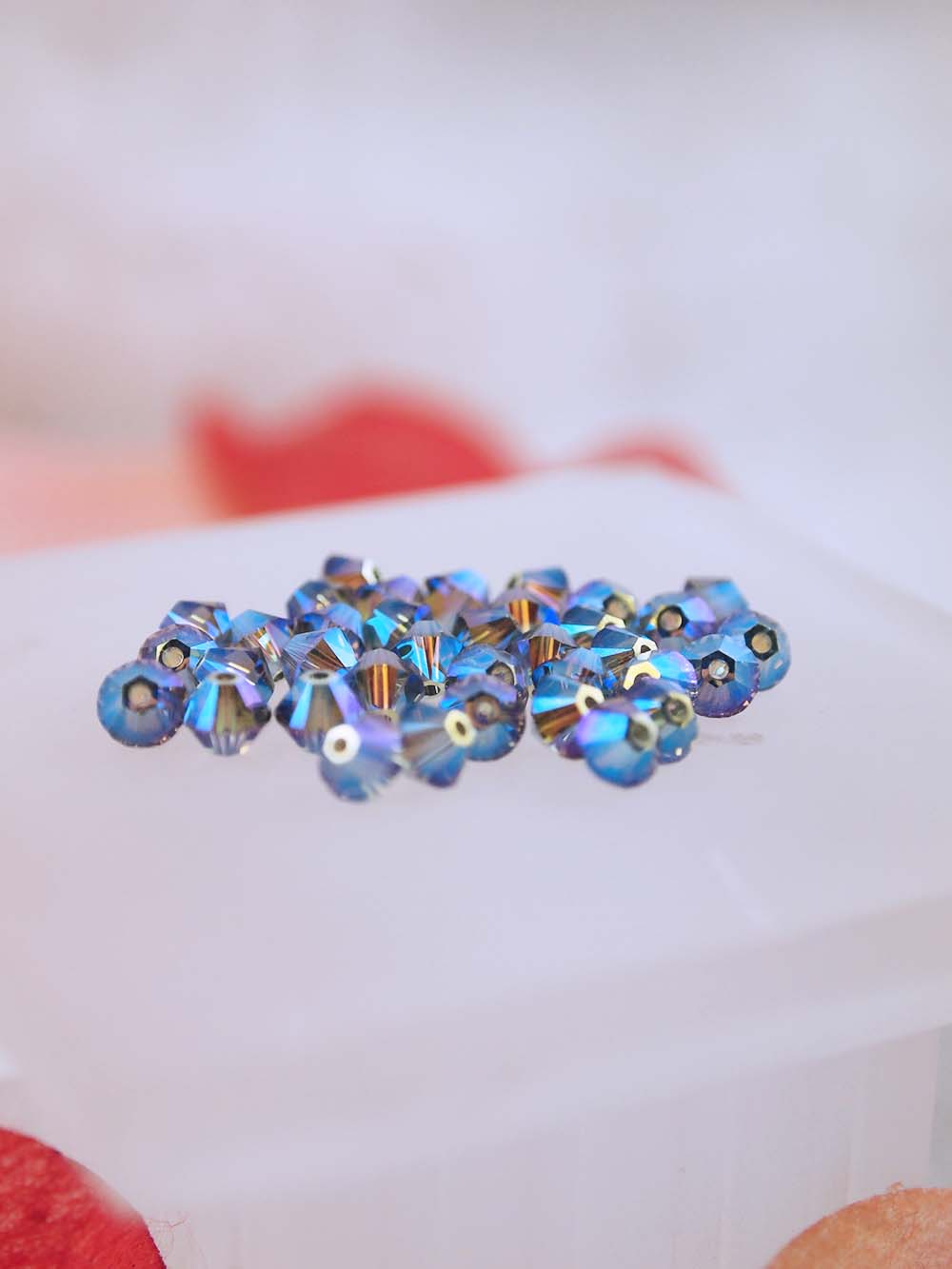 Swarovski Beads 5328 - 4mm - 36pc - Black Diamond AB 2X