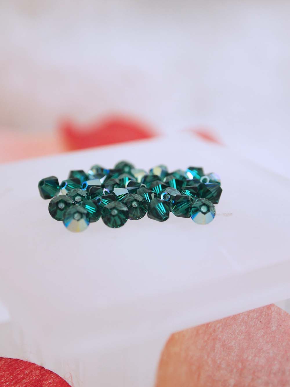 Swarovski Beads 5328 - 4mm - 36pc - Emerald AB