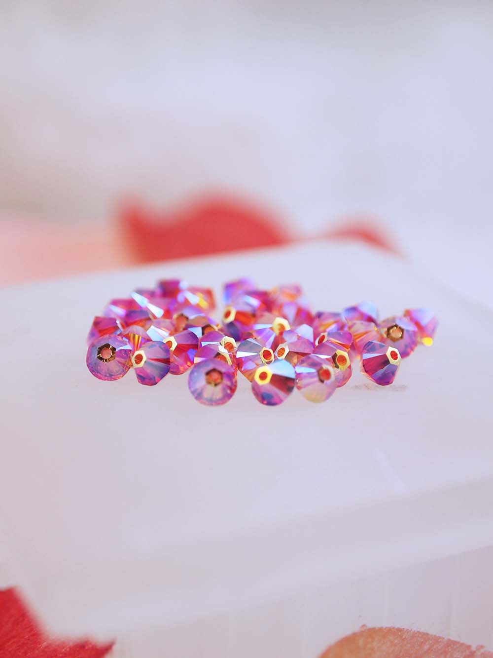 Swarovski Beads 5328 - 4mm - 36pc - Fire Opal AB 2X