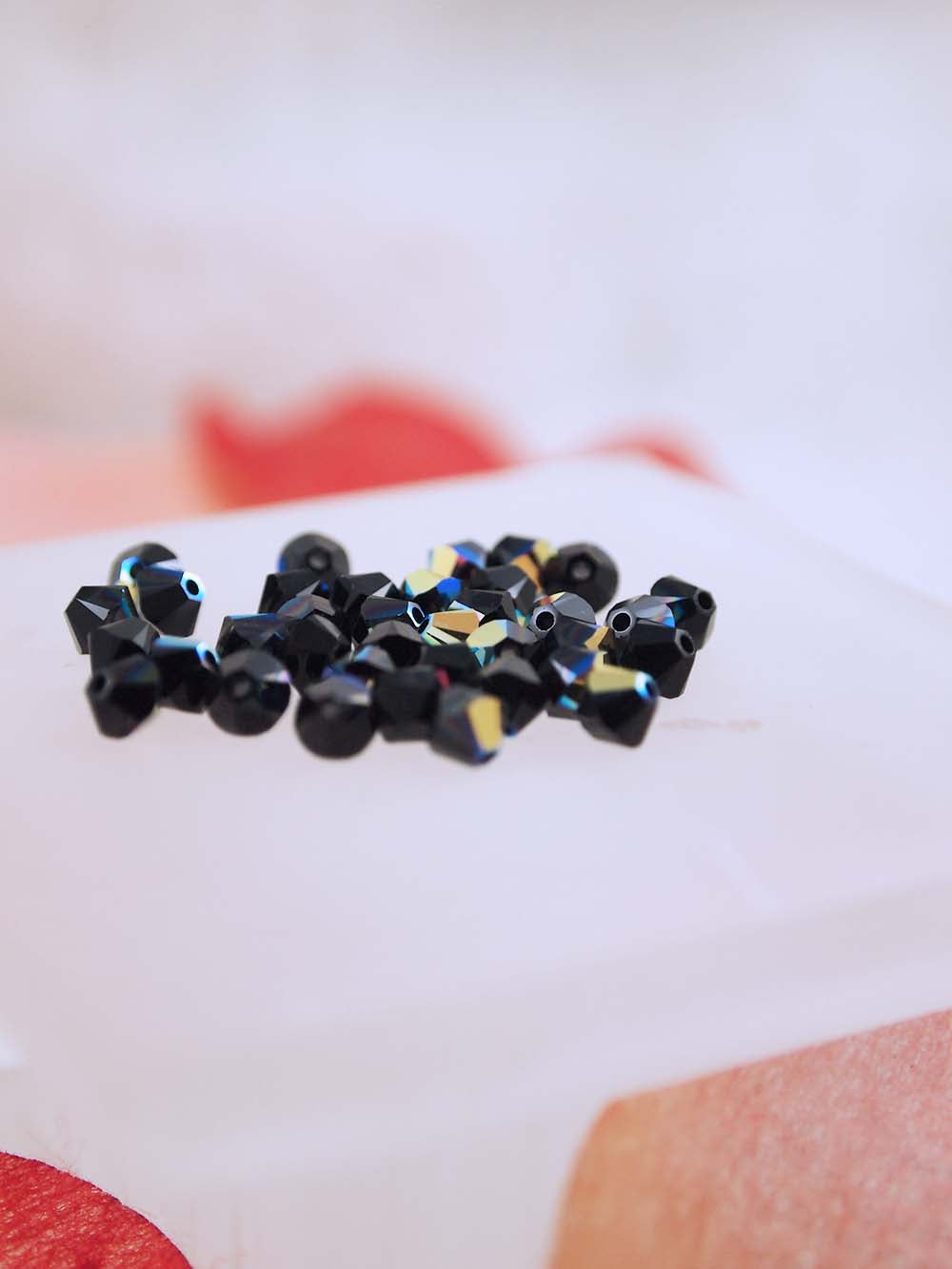 Swarovski Beads 5328 - 4mm - 36pc - Jet AB