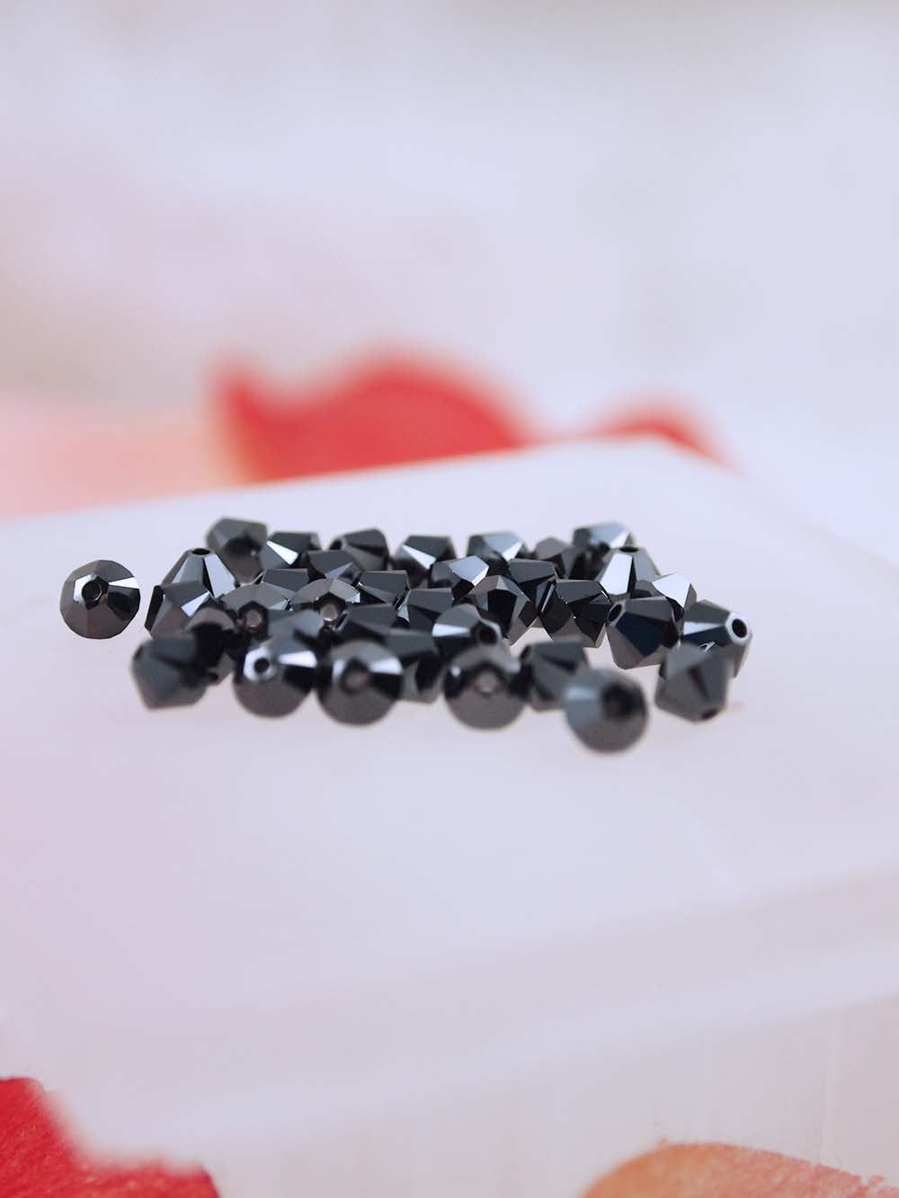 Swarovski Beads 5328 - 4mm - 36pc - Jet Hematite 2X