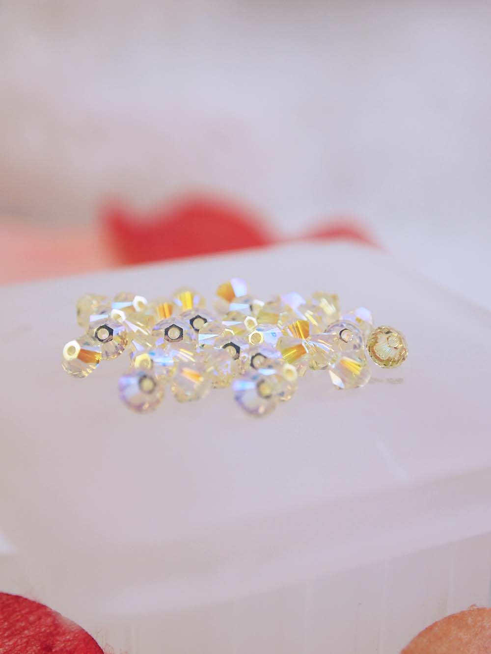 Swarovski Beads 5328 - 4mm - 36pc - Jonquil AB 2X