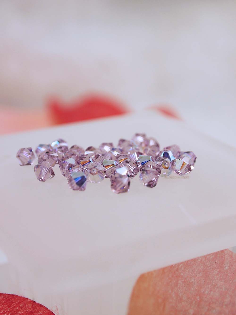 Swarovski Beads 5328 - 4mm - 36pc - Light Amethyst AB