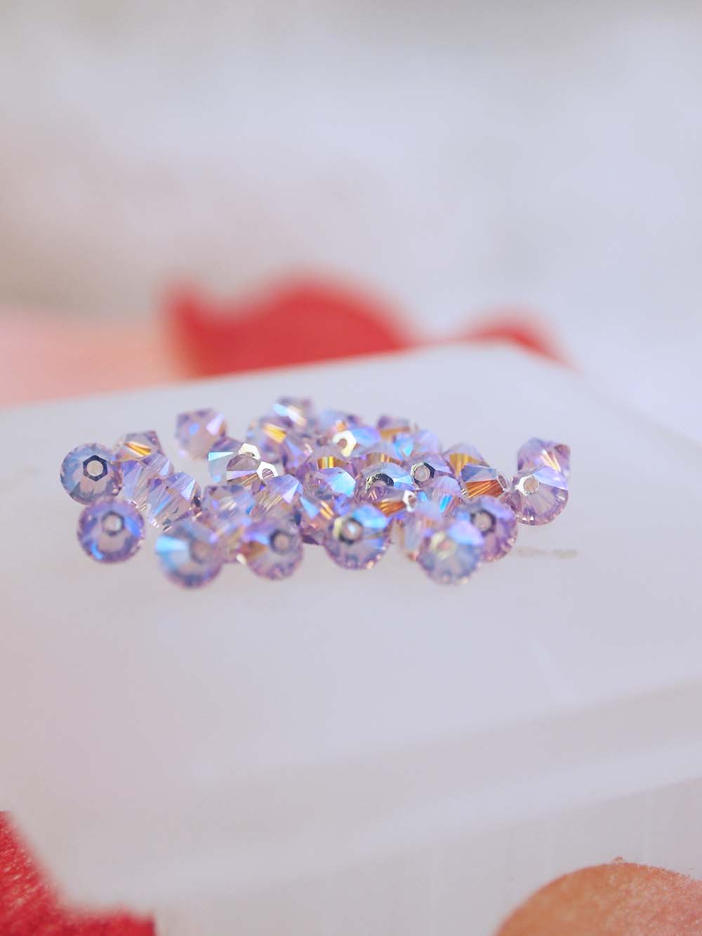 Swarovski Beads 5328 - 4mm - 36pc - Light Amethyst AB 2X