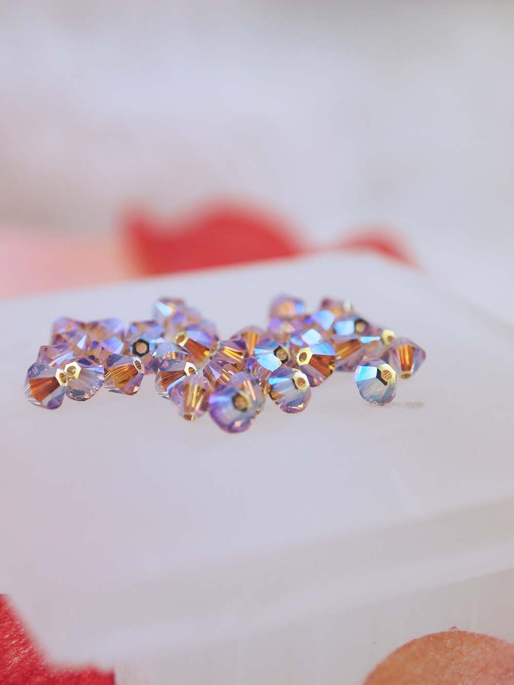 Swarovski Beads 5328 - 4mm - 36pc - Light Colorado Topaz AB 2X