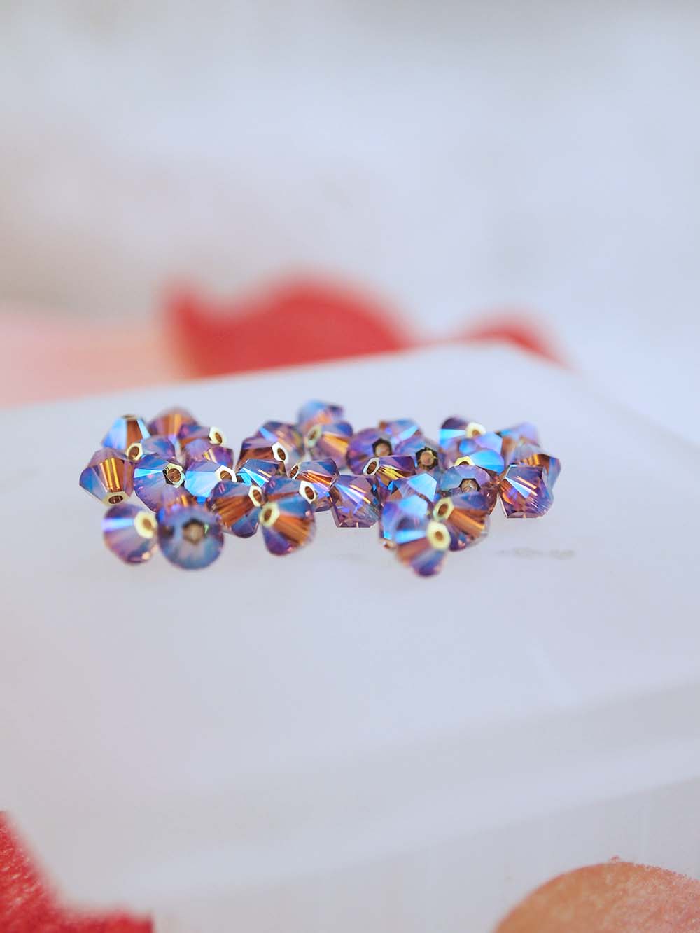 Swarovski Beads 5328 - 4mm - 36pc - Light Smoke Topaz AB 2X