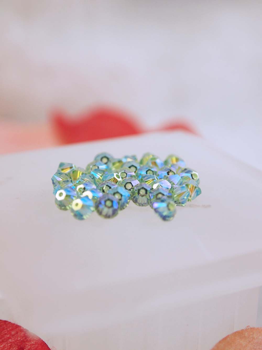 Swarovski Beads 5328 - 4mm - 36pc - Peridot AB 2X
