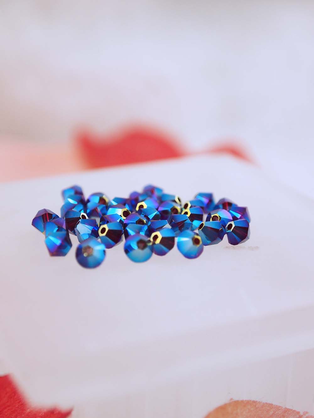Swarovski Beads 5328 - 4mm - 36pc - Siam AB 2X