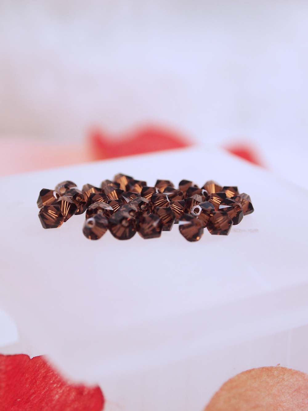 Swarovski Beads 5328 - 4mm - 36pc - Smoke Topaz