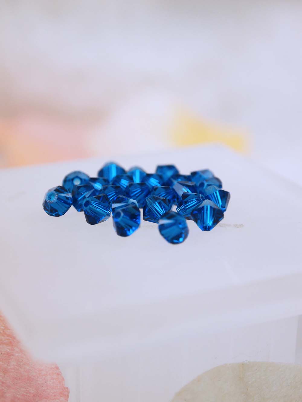 Swarovski Beads 5328 - 5mm - 24pc - Capri Blue
