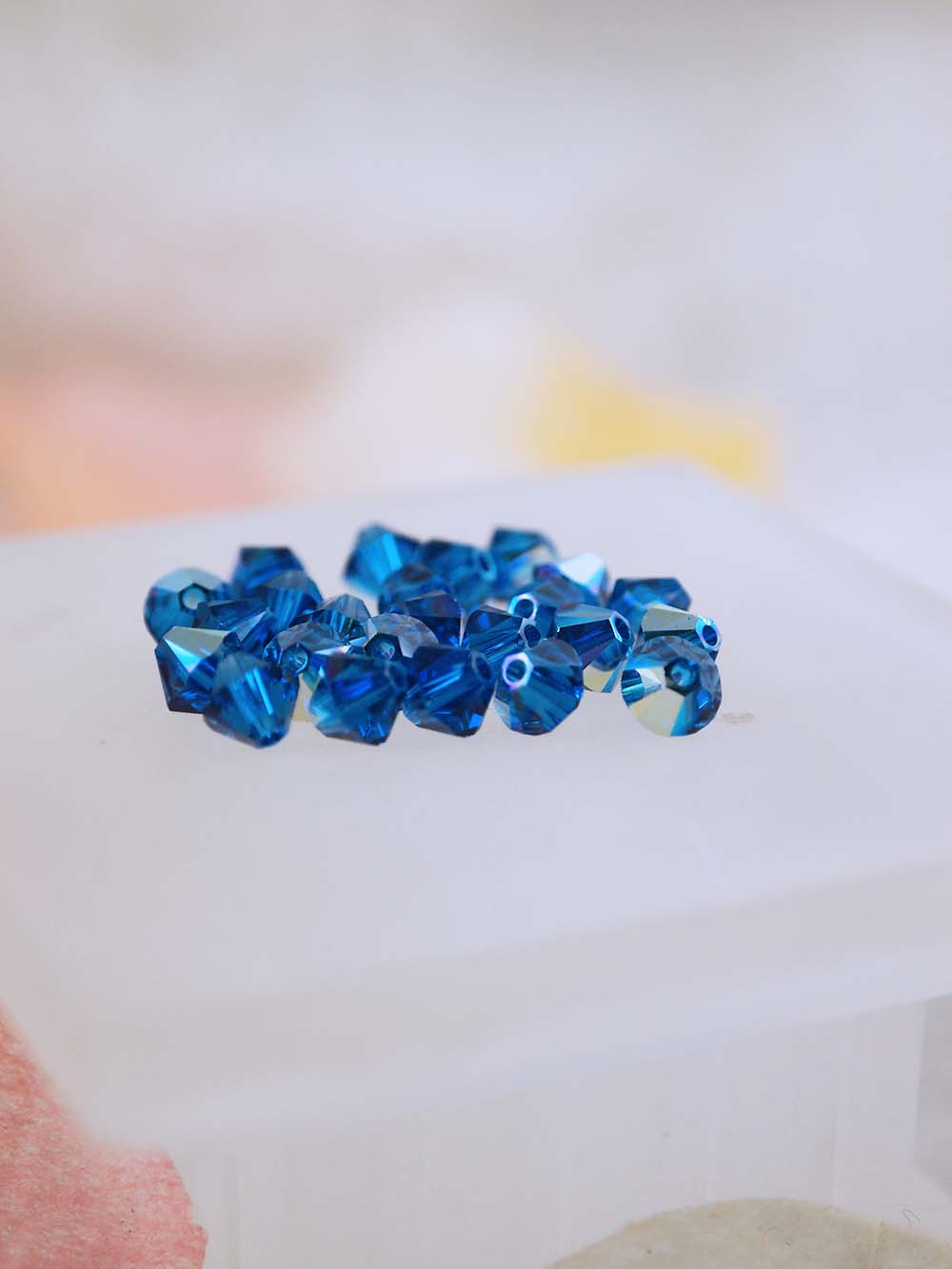 Swarovski Beads 5328 - 5mm - 24pc - Capri Blue AB