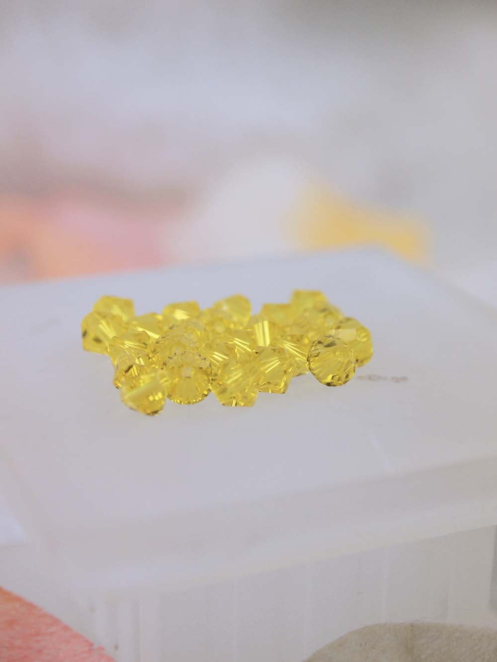 Swarovski Beads 5328 - 5mm - 24pc - Citrine