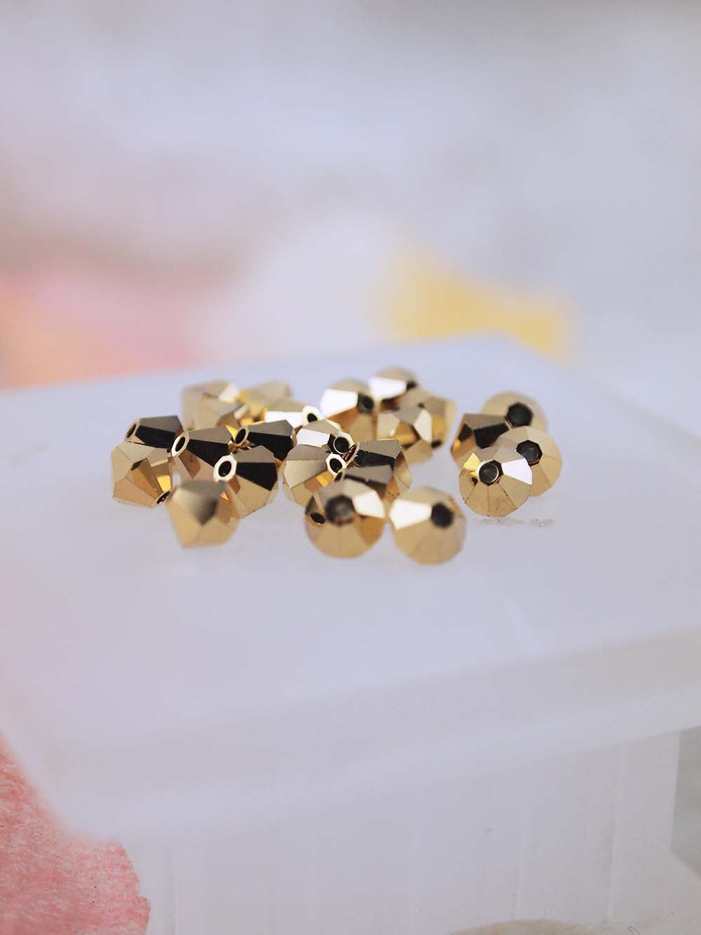 Swarovski Beads 5328 - 5mm - 24pc - Crystal Aurum 2X