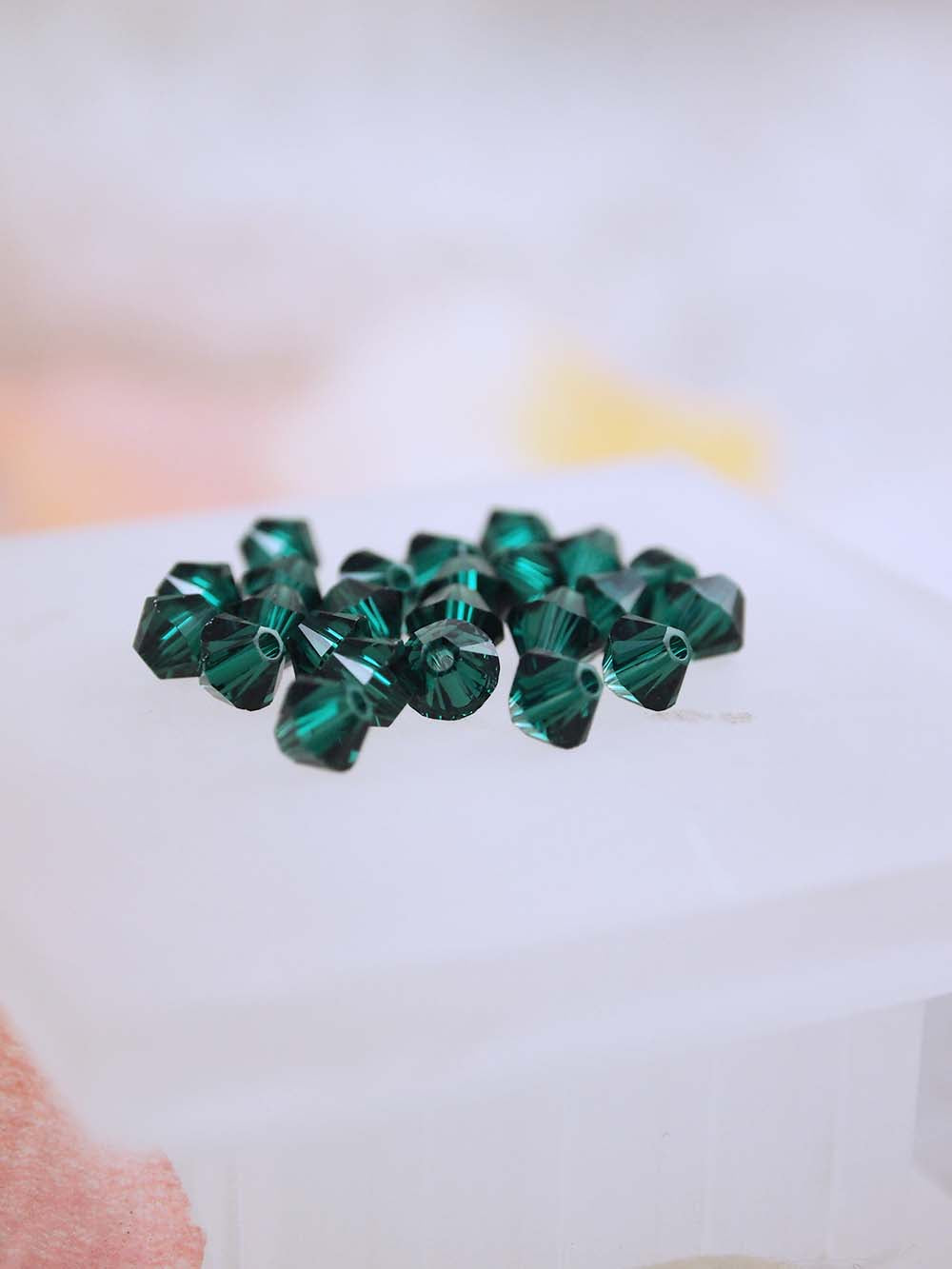Swarovski Beads 5328 - 5mm - 24pc - Emerald