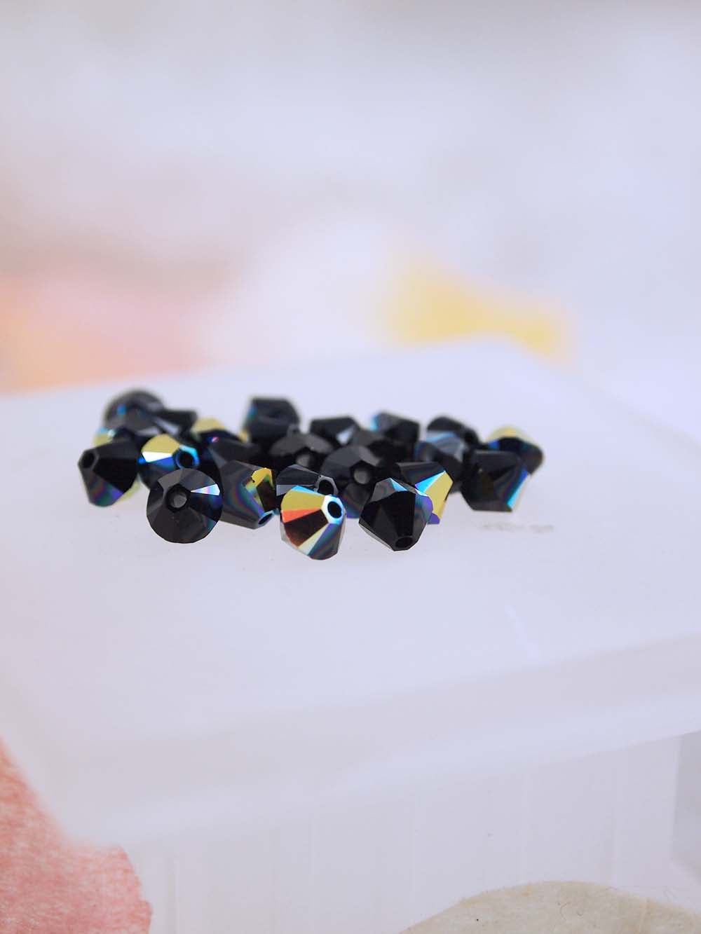 Swarovski Beads 5328 - 5mm - 24pc - Jet AB