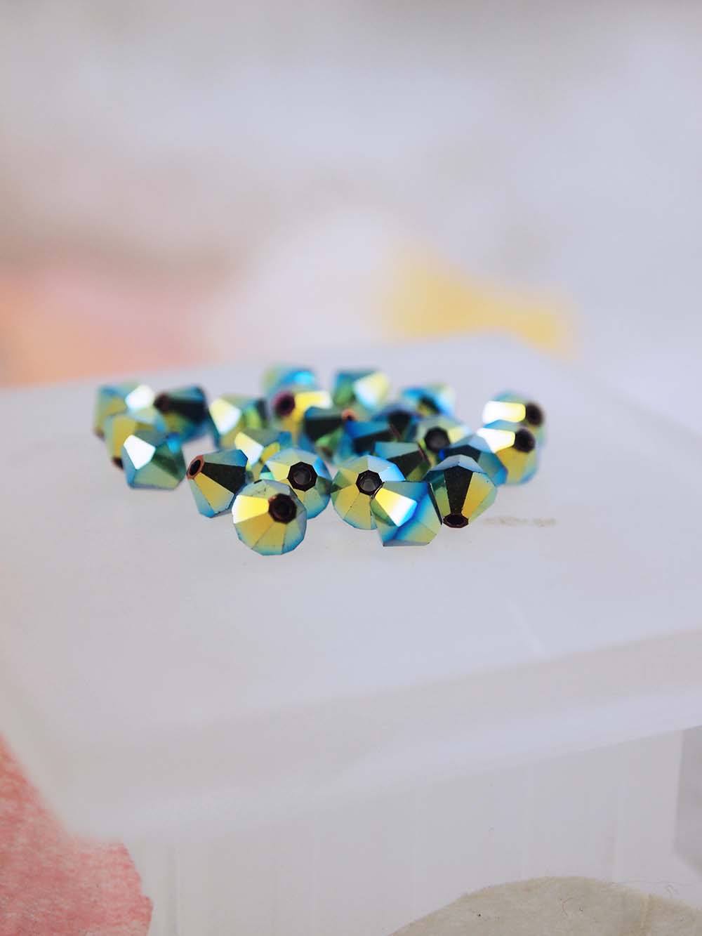 Swarovski Beads 5328 - 5mm - 24pc - Jet AB 2X