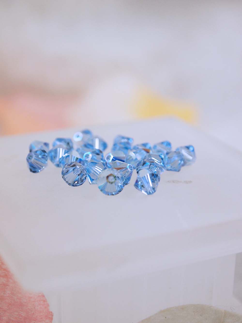 Swarovski Beads 5328 - 5mm - 24pc - Light Sapphire AB