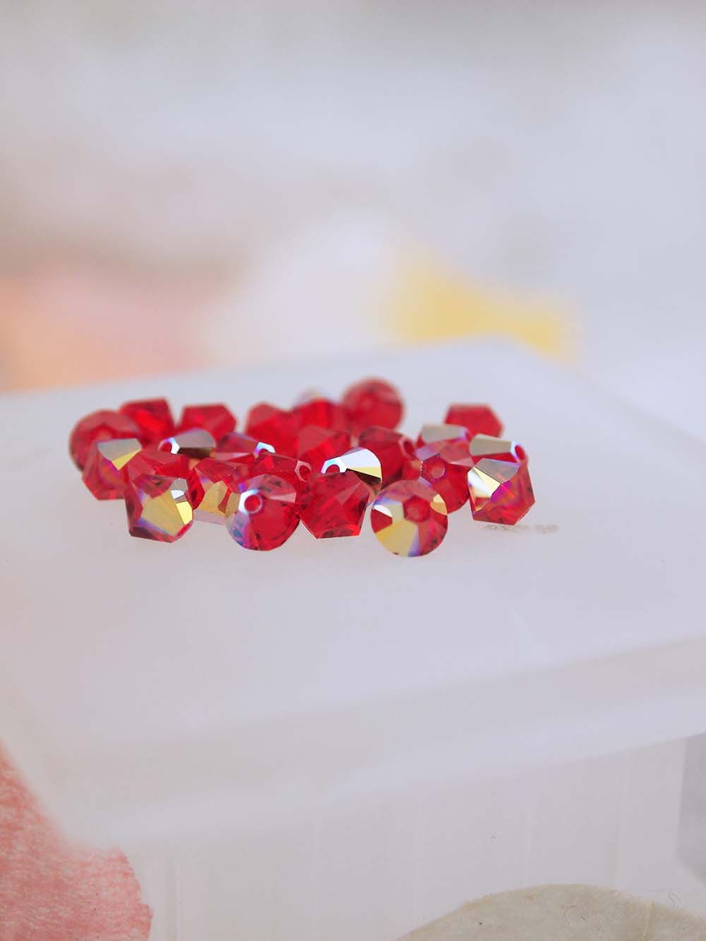 Swarovski Beads 5328 - 5mm - 24pc - Light Siam AB