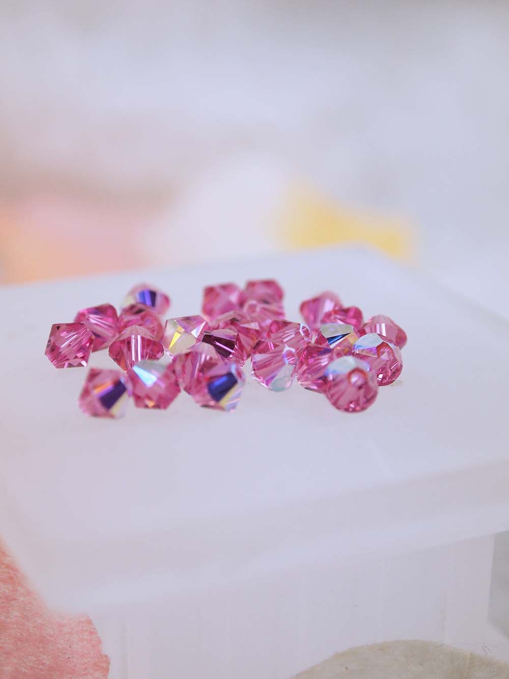 Swarovski Beads 5328 - 5mm - 24pc - Rose AB