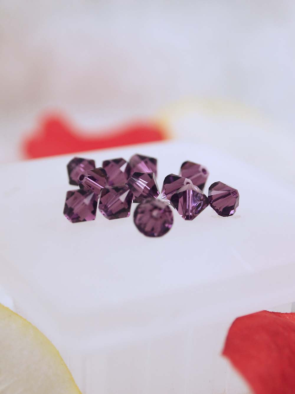 Swarovski Beads 5328 - 6mm - 12pc - Amethyst