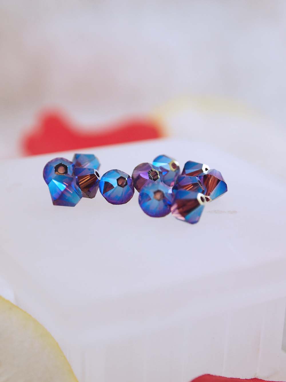 Swarovski Beads 5328 - 6mm - 12pc - Amethyst AB 2X