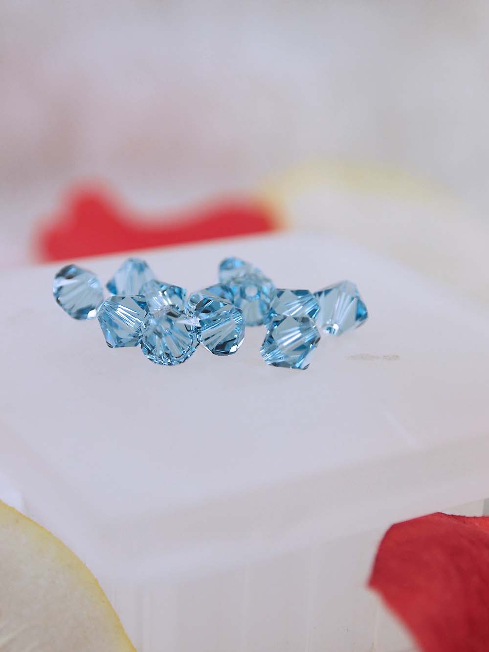 Swarovski Beads 5328 - 6mm - 12pc - Aquamarine