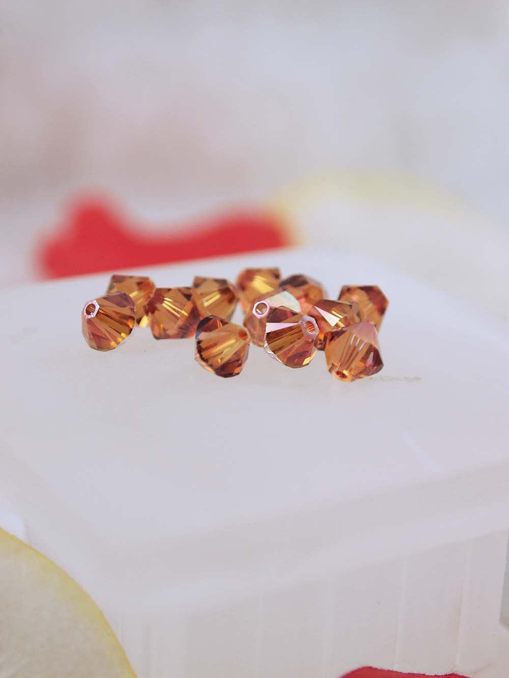 Swarovski Beads 5328 - 6mm - 12pc - Crystal Copper