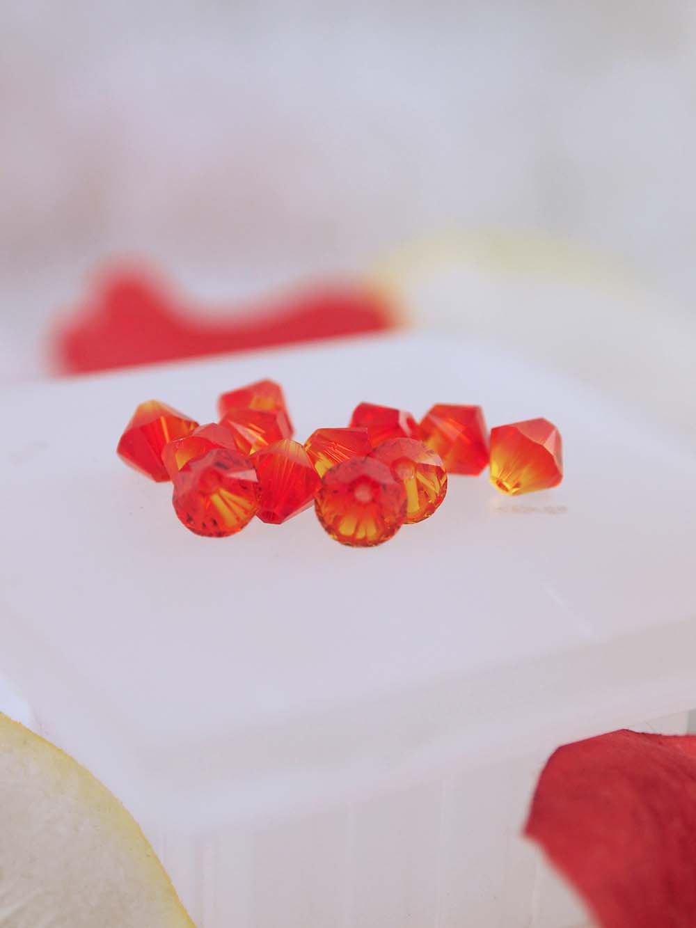 Swarovski Beads 5328 - 6mm - 12pc - Fire Opal