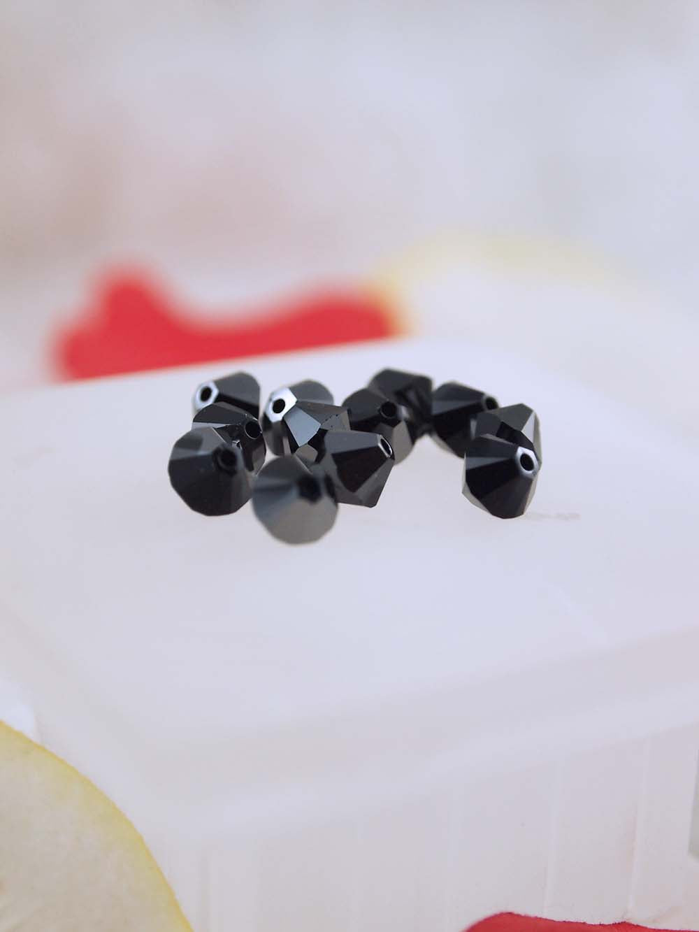 Swarovski Beads 5328 - 6mm - 12pc - Jet Hematite